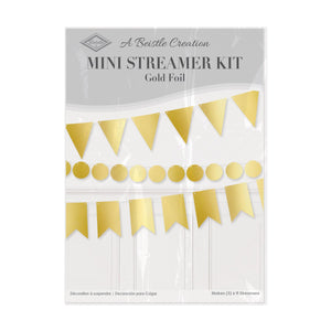 Foil Mini Streamer Kit (Pack of 12)