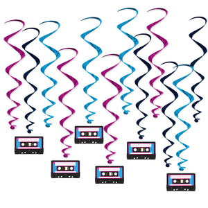 Bulk Cassette Tape Whirls (Case of 72) by Beistle