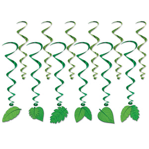 Beistle Tropical Leaves Party Whirls (12/Pkg)