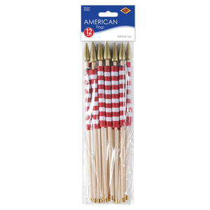 Bulk Pkgd American Flags - Fabric (Case of 72) by Beistle