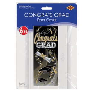 Bulk Congrats Grad Door Cover (Case of 12) by Beistle