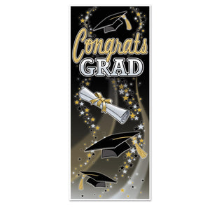 Beistle Congrats Grad Graduation Party Door Cover