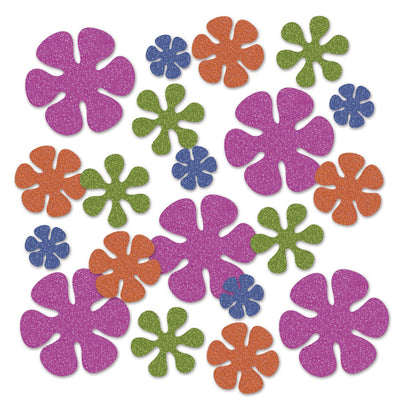 Retro Flower Deluxe Party Sparkle Confetti (0.5 Oz/Pkg)