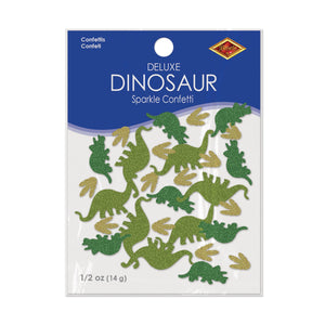 Bulk Dinosaur Deluxe Sparkle Confetti (Case of 12 packages) by Beistle
