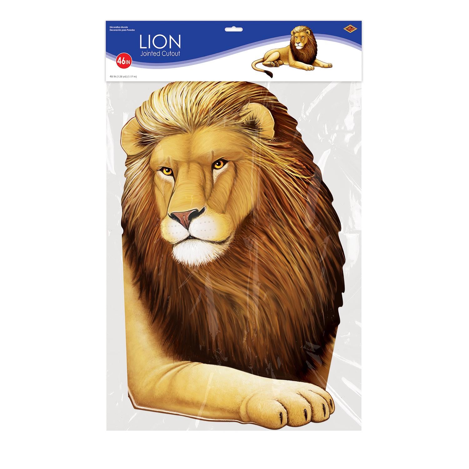 Beistle Jointed Lion Party Decoration