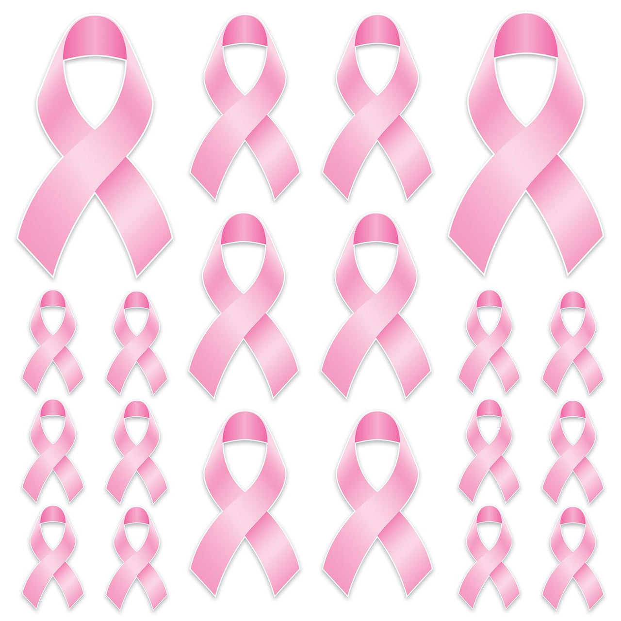 Beistle Pink Ribbon Party Cutouts (20/Pkg)