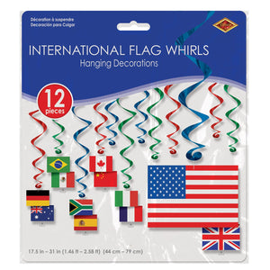 Bulk International Flag Whirls (Case of 72) by Beistle