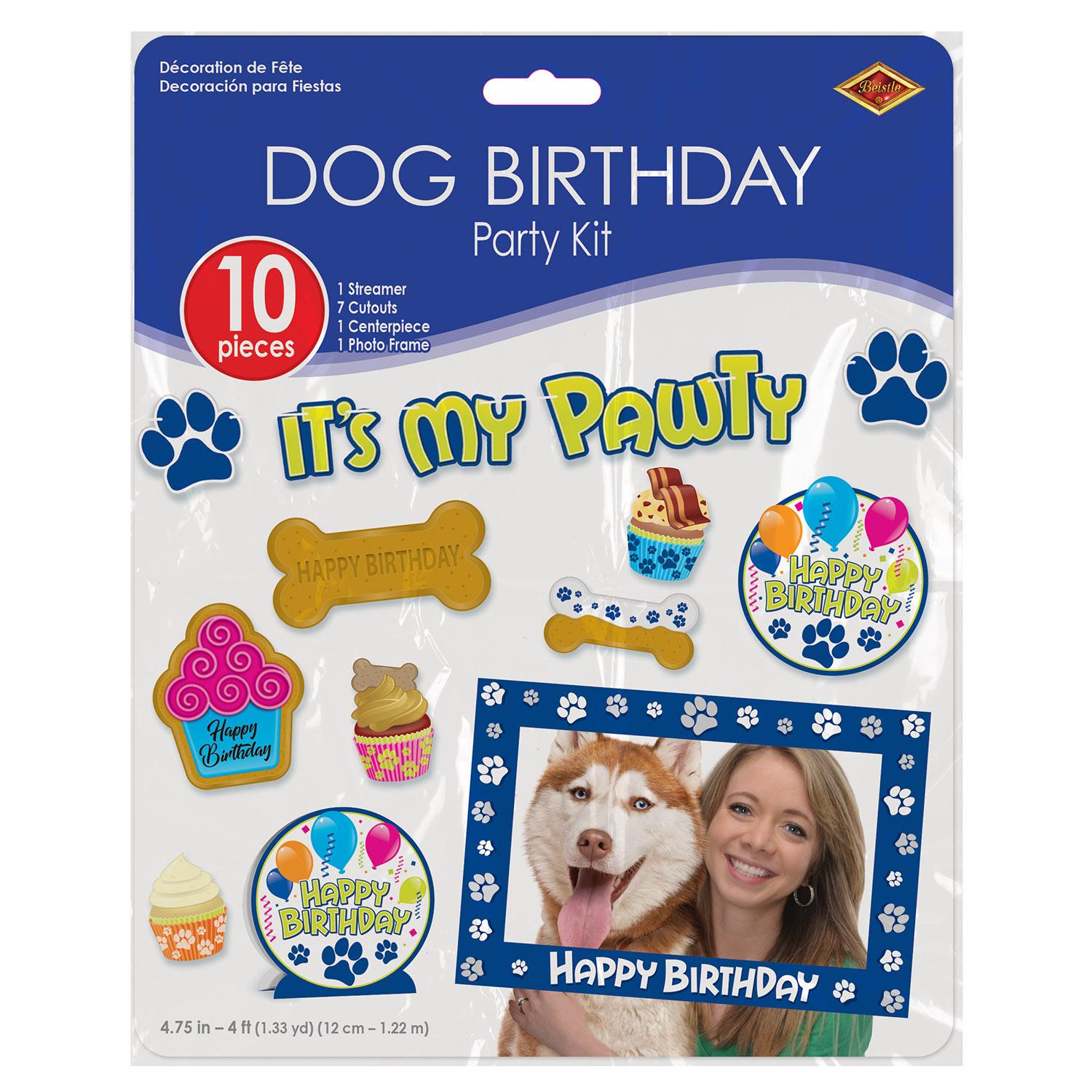 Beistle Dog Birthday Party Kit (10/Pkg)