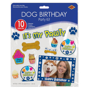 Bulk Dog Birthday Party Kit (12 Kits Per Case) by Beistle