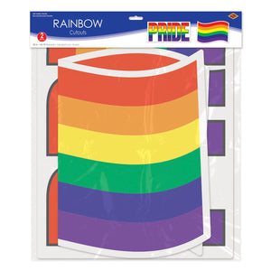 Bulk Jumbo Rainbow Cutouts (Case of 24) by Beistle
