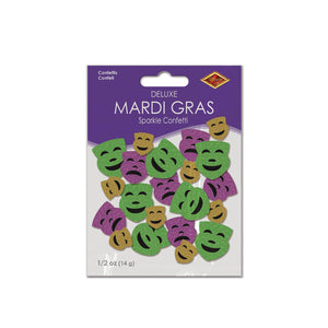 Bulk Mardi Gras Deluxe Sparkle Confetti (12 Packages) by Beistle