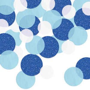 Dot Deluxe Sparkle Party Confetti Blue/White (0.5 Oz/Pkg)