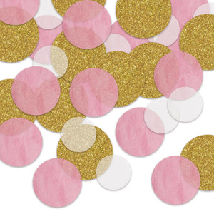 Dot Deluxe Sparkle Party Gold/Pink/White Confetti (0.5 Oz/Pkg)