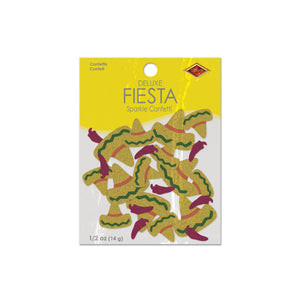 Bulk Fiesta Deluxe Sparkle Confetti (Case of 12 packages) by Beistle