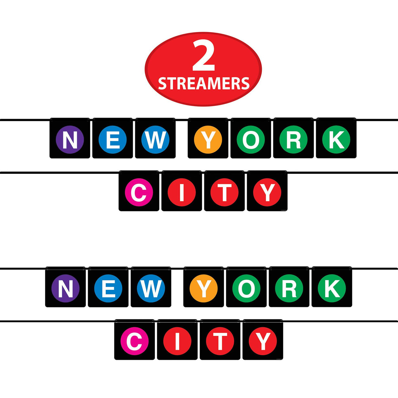 Bulk New York City Streamer (Case of 12) by Beistle