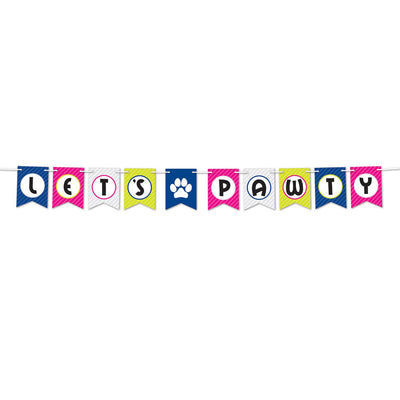 Beistle Let's Pawty Party Streamer