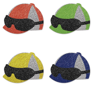 Bulk Jockey Helmet Deluxe Sparkle Confetti (12 Packages) by Beistle