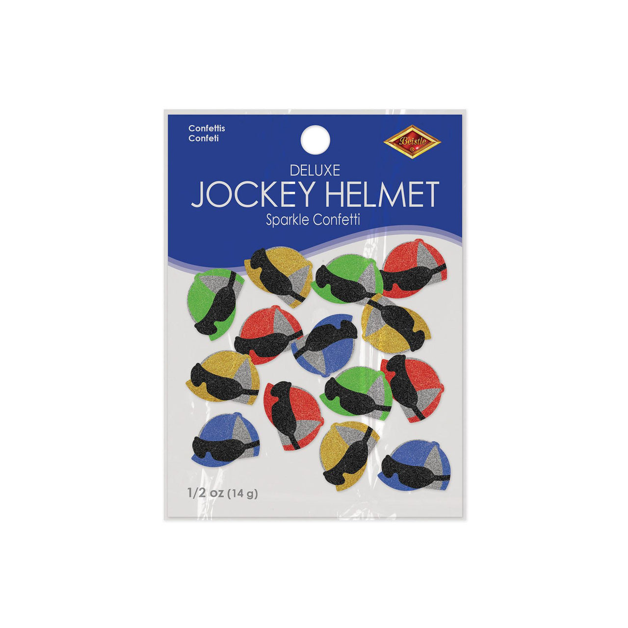 Bulk Jockey Helmet Deluxe Sparkle Confetti (12 Packages) by Beistle