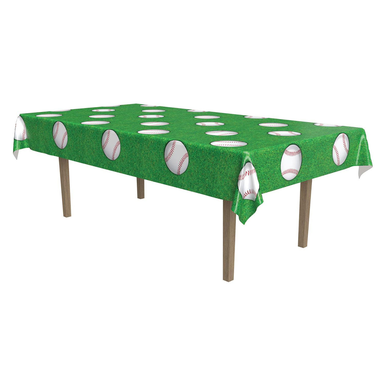 Beistle Baseball Party Tablecover
