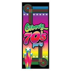 Beistle 70's Groovy Party Door Cover