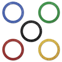 Bulk Sports Party Rings Del Sparkle Confetti (12 Packages) by Beistle