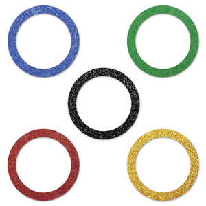 Bulk Sports Party Rings Del Sparkle Confetti (12 Packages) by Beistle