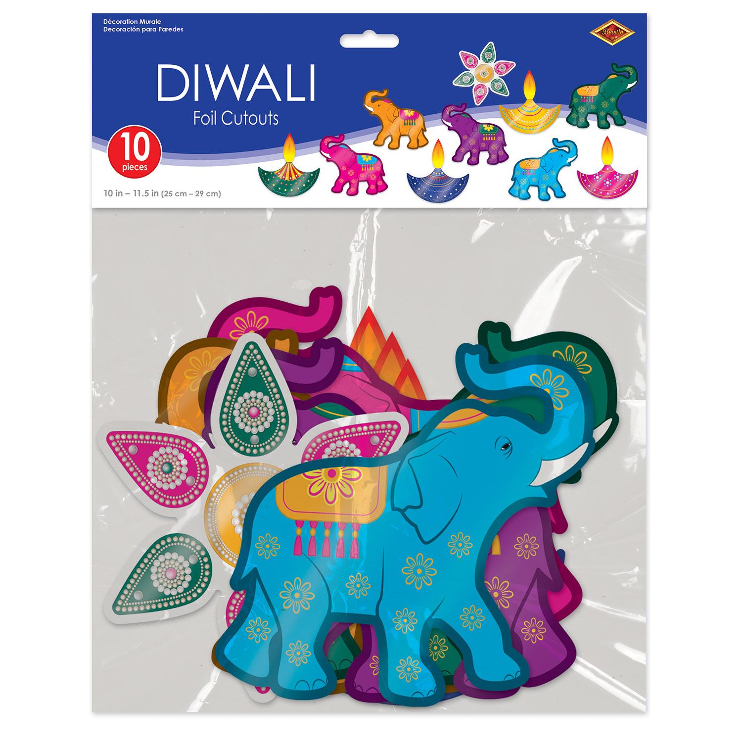 Beistle Foil Diwali Cutouts (10/Pkg)