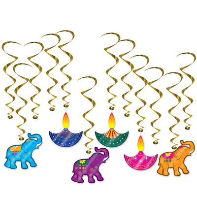 Beistle Diwali Whirls (12/Pkg)