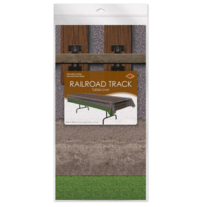 Bulk Railroad Track Tablecover (Case of 12) by Beistle
