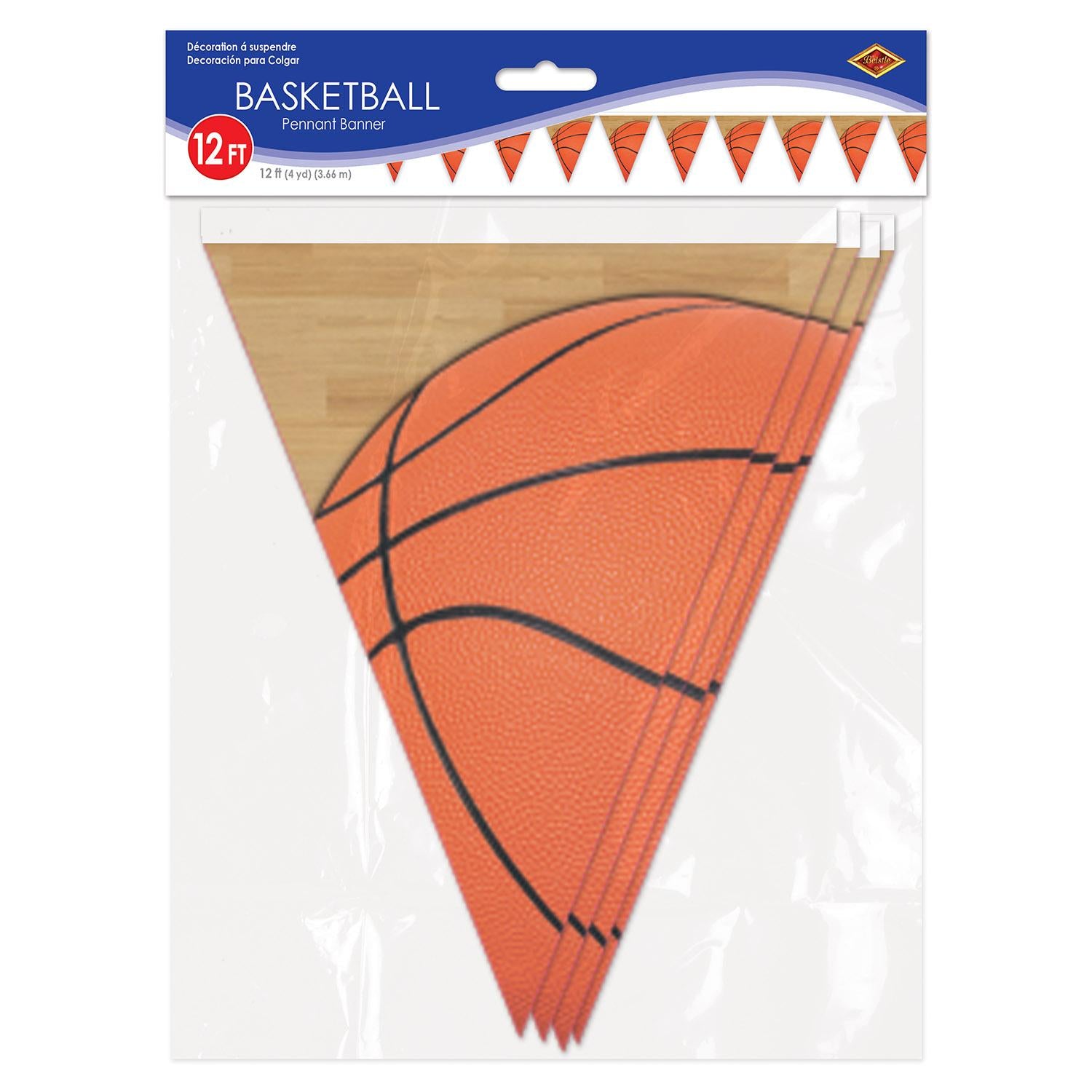Beistle Basketball Party Pennant Banner