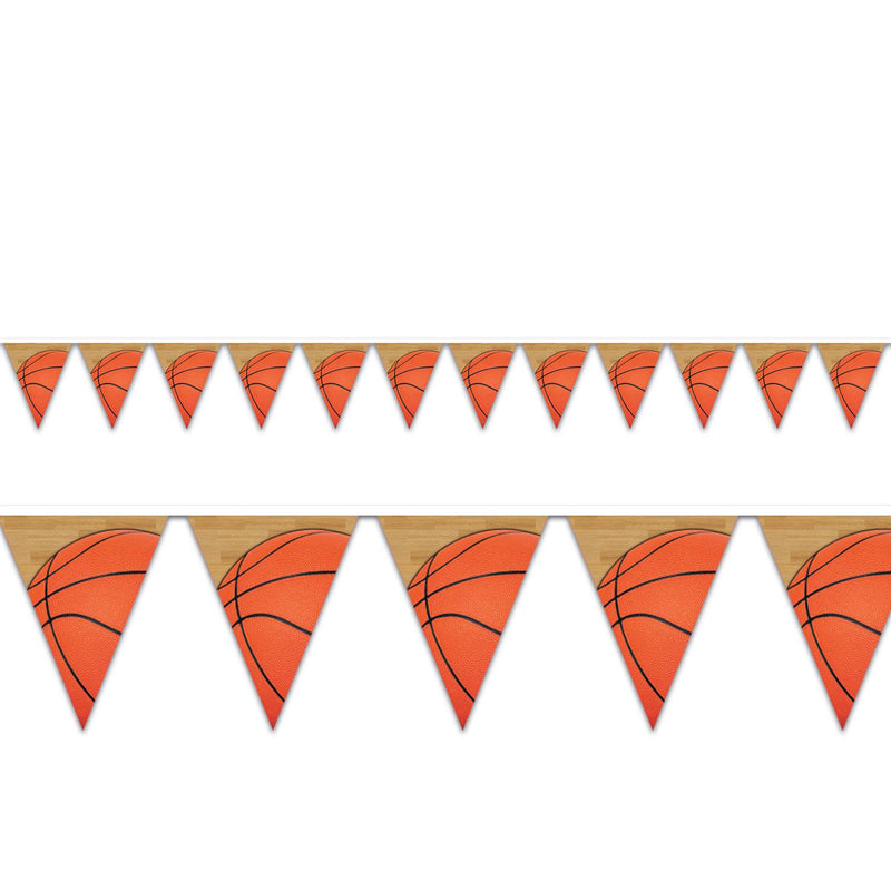 Beistle Basketball Party Pennant Banner