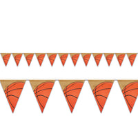 Beistle Basketball Party Pennant Banner