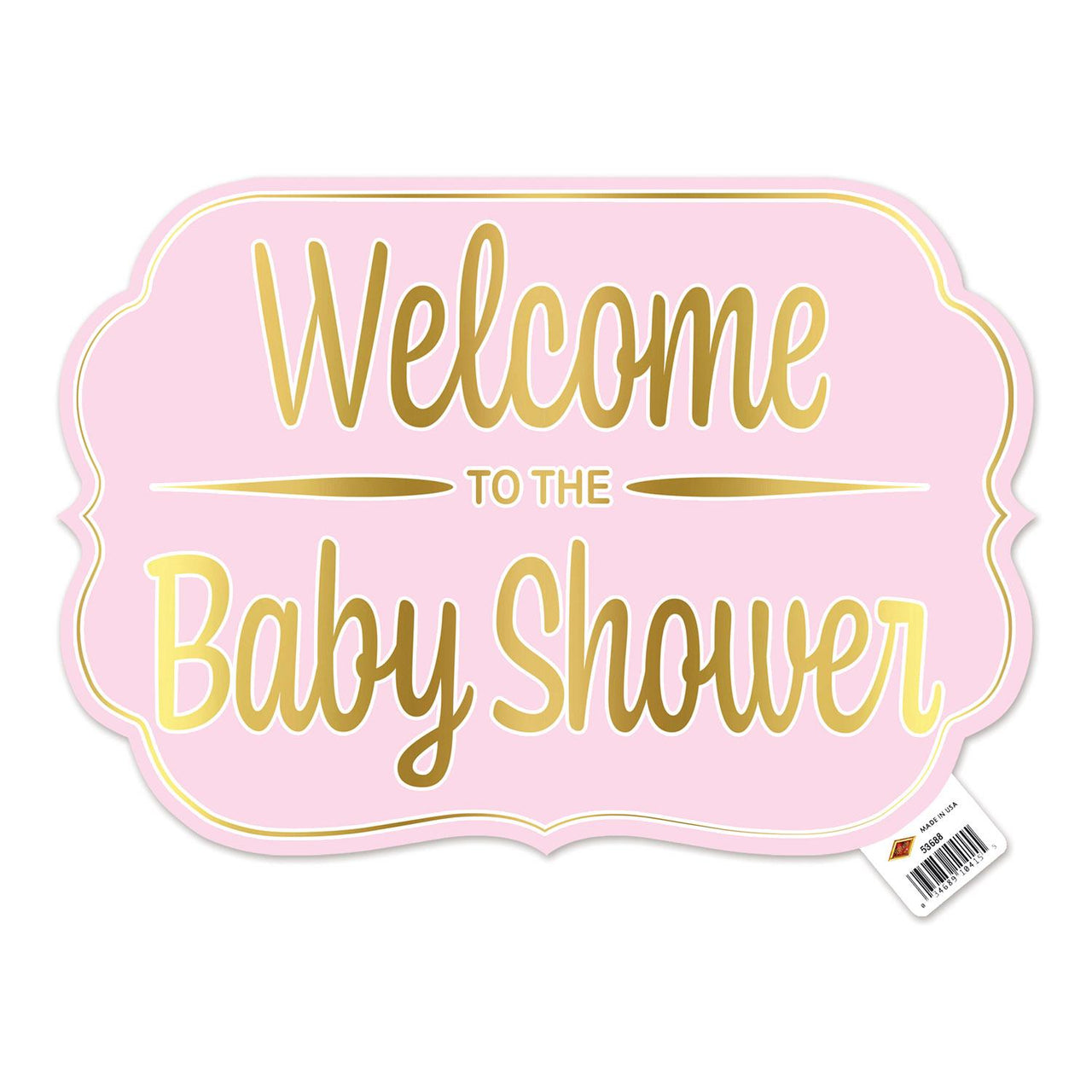 Bulk Foil Welcome To The Baby Shower Yard Sign (Case of 6) by Beistle