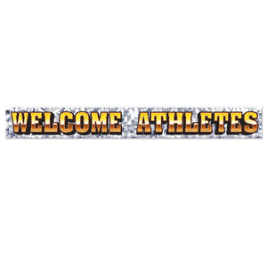 Beistle Metallic Welcome Athletes Party Fringe Banner