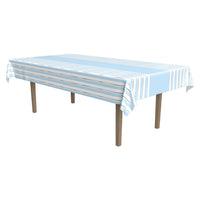 Beistle Striped Tablecover - Boy