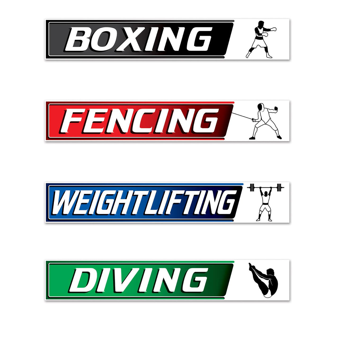 Bulk Summer Sports Street Sign Cutouts (Case of 48) by Beistle