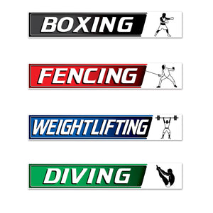 Bulk Summer Sports Street Sign Cutouts (Case of 48) by Beistle