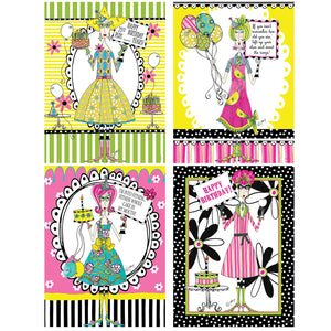 Dolly Mama's Adult Celebration Party Poster Cutouts (4/Pkg)
