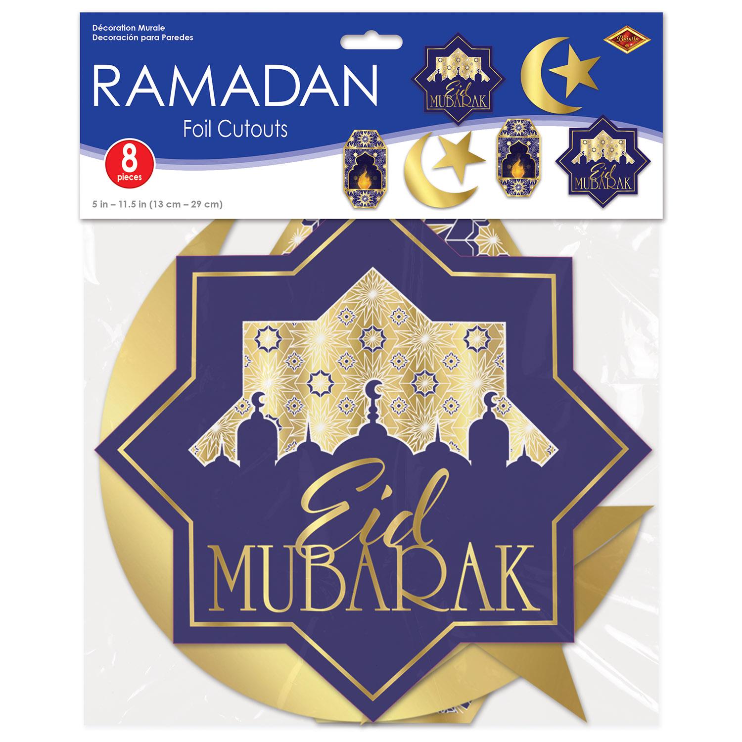 Beistle Foil Ramadan Cutouts (8/Pkg)