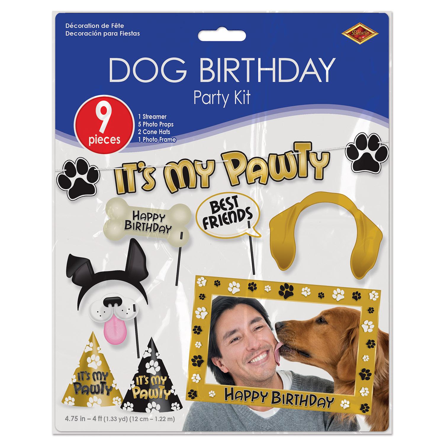 Beistle Dog Birthday Party Kit (9/Pkg)