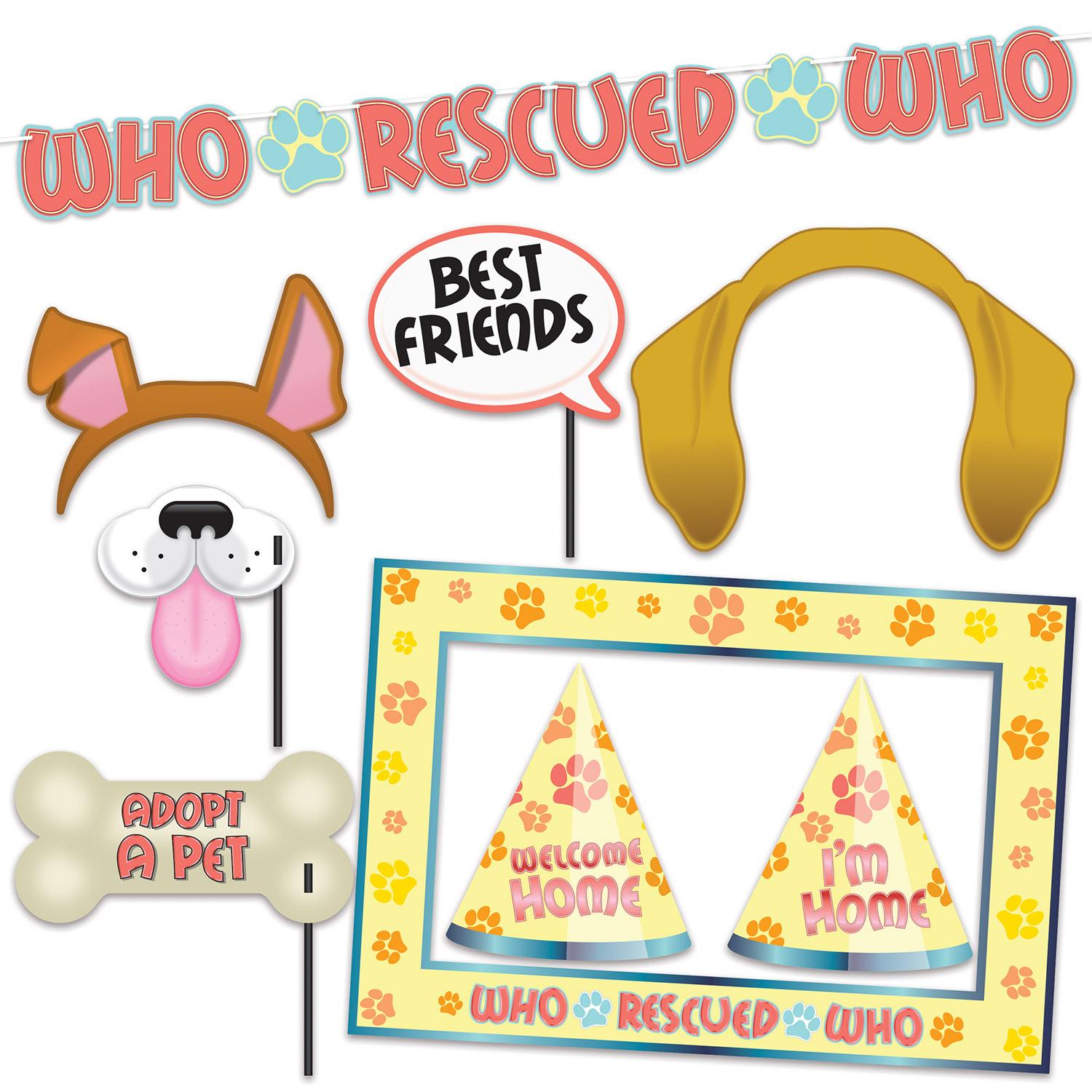 Beistle Who Rescued Who Party Kit (9/Pkg)