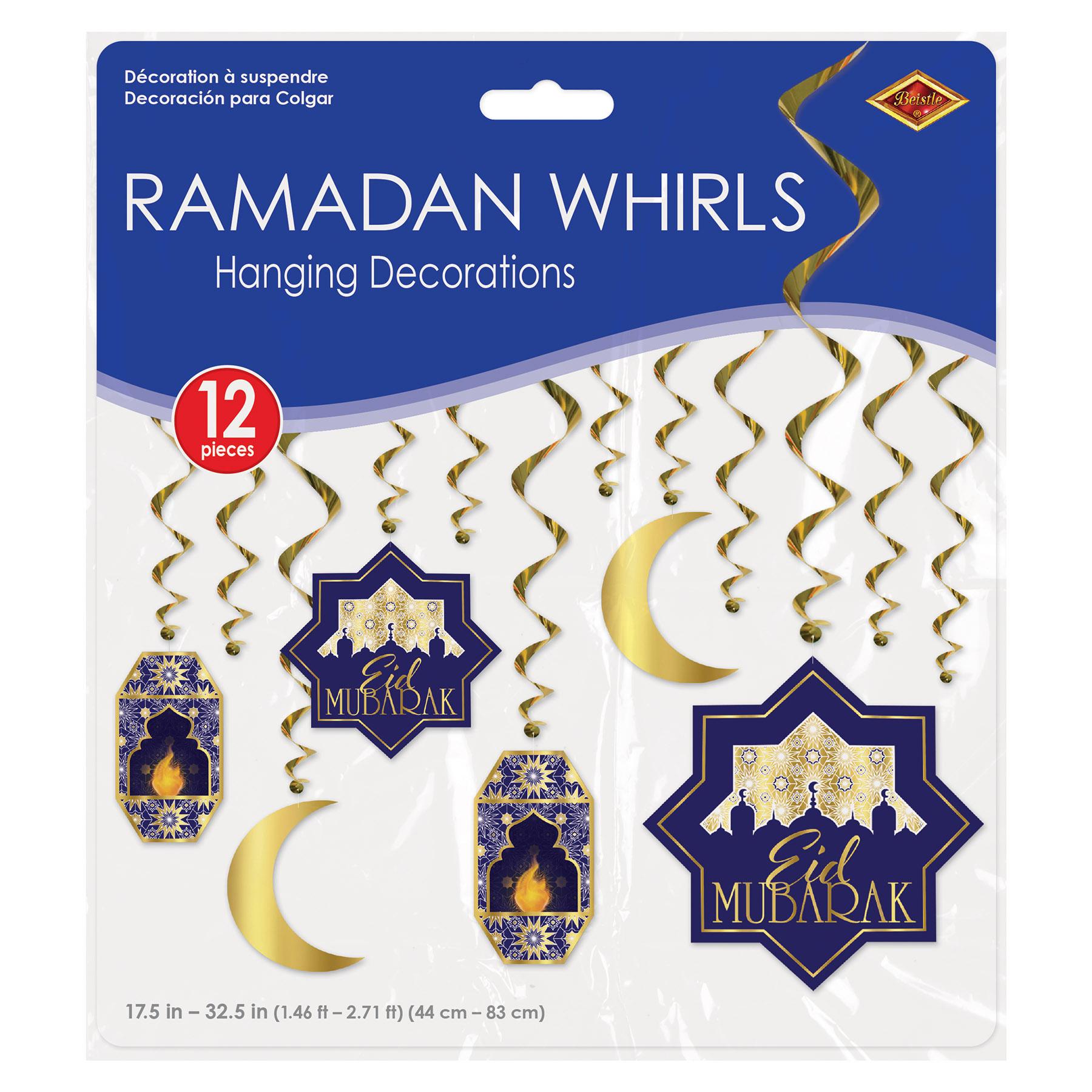 Beistle Ramadan Whirls (12/Pkg)