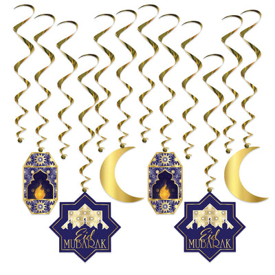 Beistle Ramadan Whirls (12/Pkg)