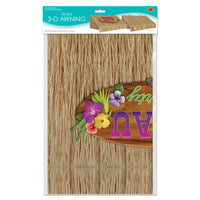 Bulk 3-D Tiki Bar Awning Wall Decoration (Case of 6) by Beistle