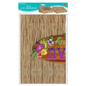 Bulk 3-D Tiki Bar Awning Wall Decoration (Case of 6) by Beistle