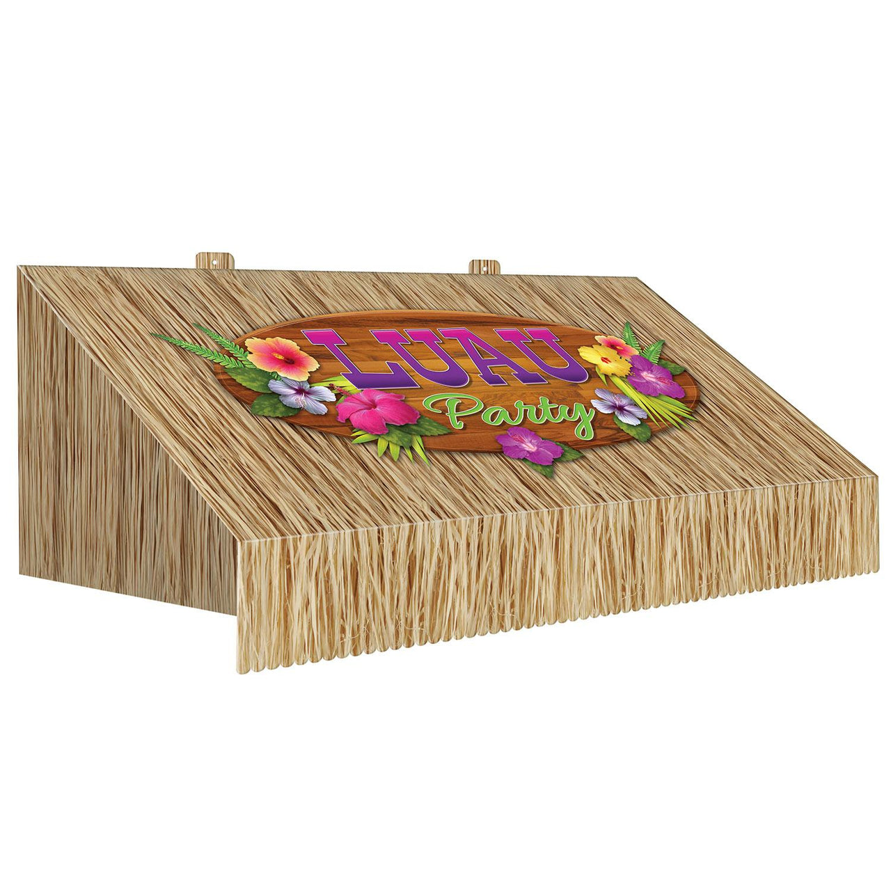Beistle Luau Party 3-D Tiki Bar Awning Wall Decoration