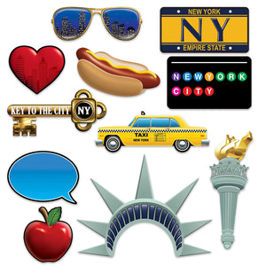 Bulk New York City Photo Fun Signs (Case of 132) by Beistle