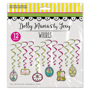 Bulk Dolly Mama's Adult Celebration Whirls (Case of 72) by Beistle