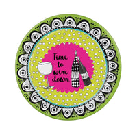 Dolly Mama's Wine Celebration Party Paper Plates 9 inch (8/Pkg)