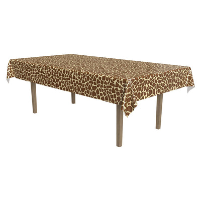 Beistle Giraffe Print Party Tablecover